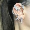 Ретро Кафф-серьга с драконом - Готическая Бохо Панк Серьга
