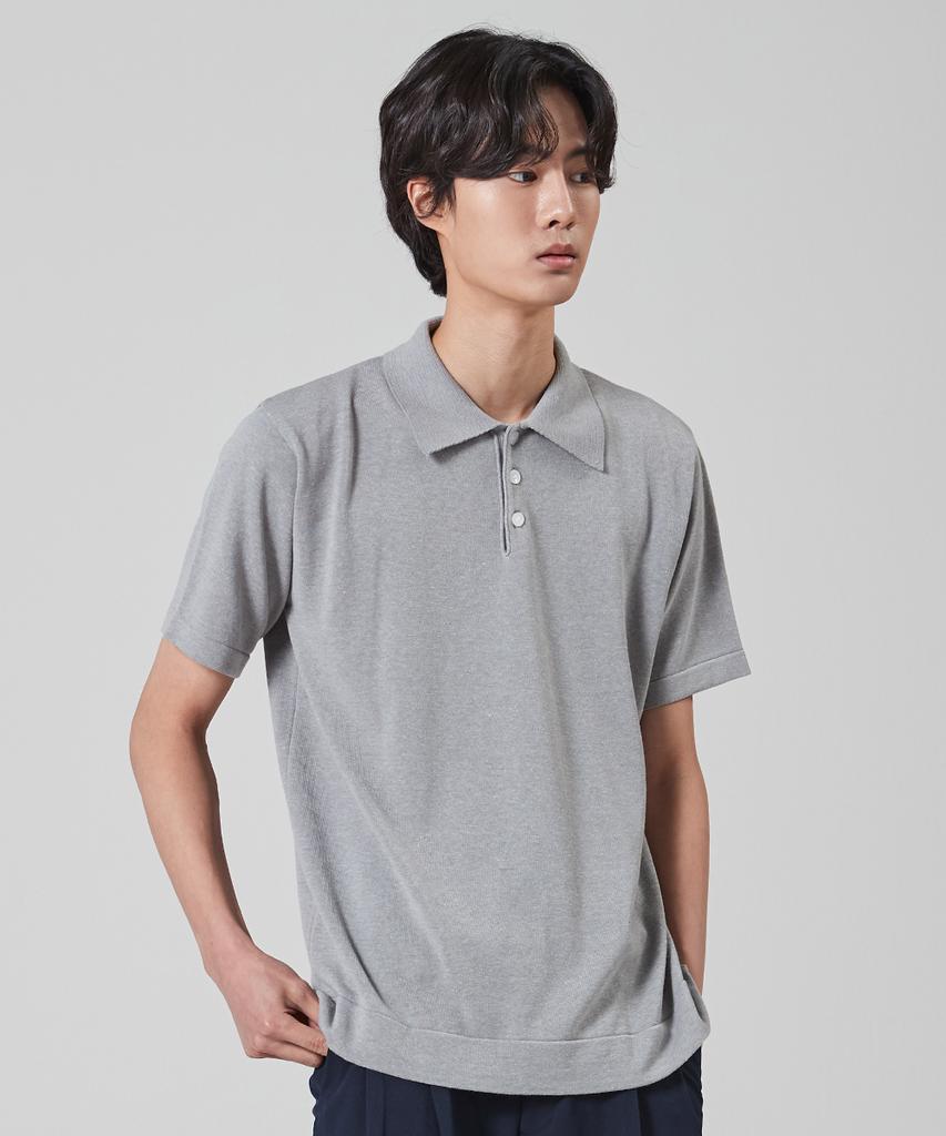 BLOND9 1/2 Summer Collar Knit_Gray