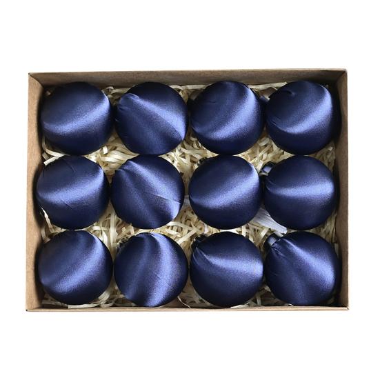 12 шт./набор 6 см бархатный рождественский шар украшение небьющийся пластик многоразовый праздничный рождественская елка подвесной флокированный шар украшение подвеска