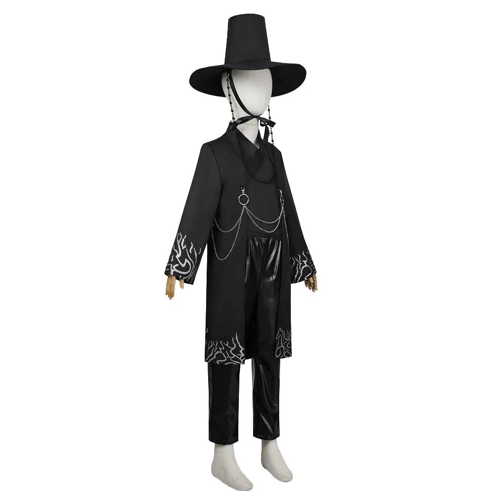 Kids Cosplay Suit Cospplay Costume Jinu Saja Robe Baby Black Uniform Stage Performance Halloween