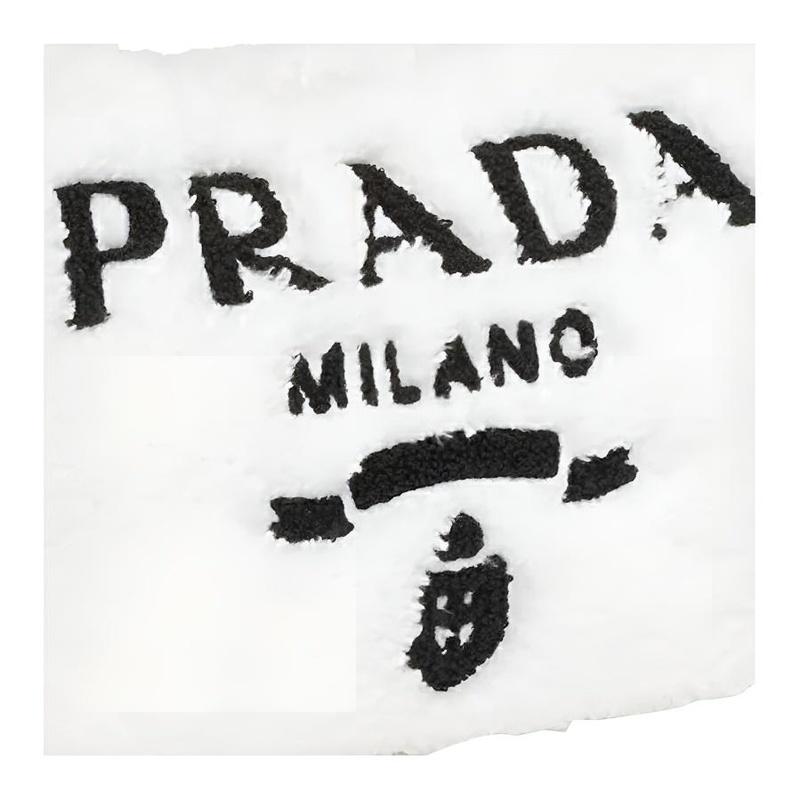 Prada Re-Edition 2000 zipper closure fabric armpit bag handbag hand shoulder bag women's white