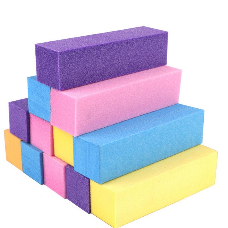 10/20/50/100 шт. Губка Баффер для ногтей Пилка Полировщик Блок Маникюр Педикюр Пилки Шлифовка Полировка Профессиональный Инструмент для Нейл-арта