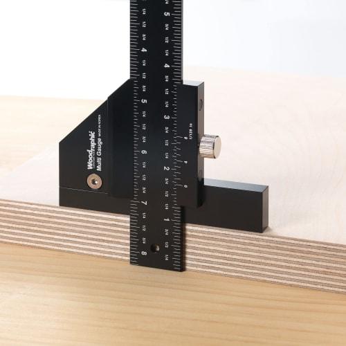 Woodraphic Professional Dual Function Vernier Caliper, Small, for Measuring and Marking with Two Aluminum and Steel Framing Tools