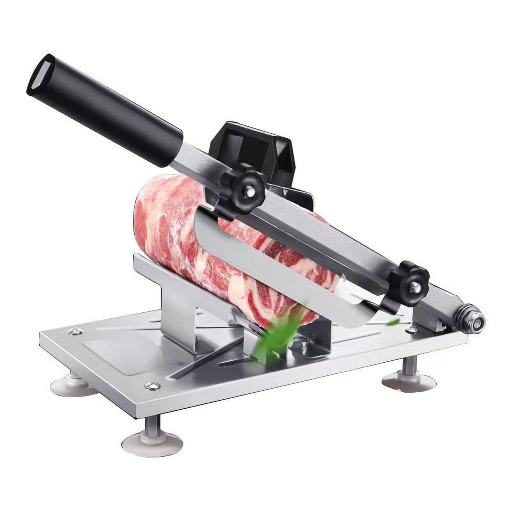 304 Stainless Steel Food Slicer Household Manual Frozen Meat Slicer Beef and Mutton Roll Quickly Slice for Cooking of BBQ HotPot
