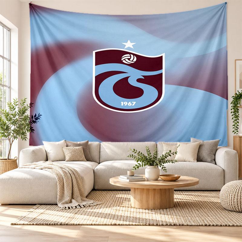 Trabzonspor FC Wall Tapestry, Soft Fabric Wall Hanging, Decorative Backdrop For Bedroom Home Wall Art