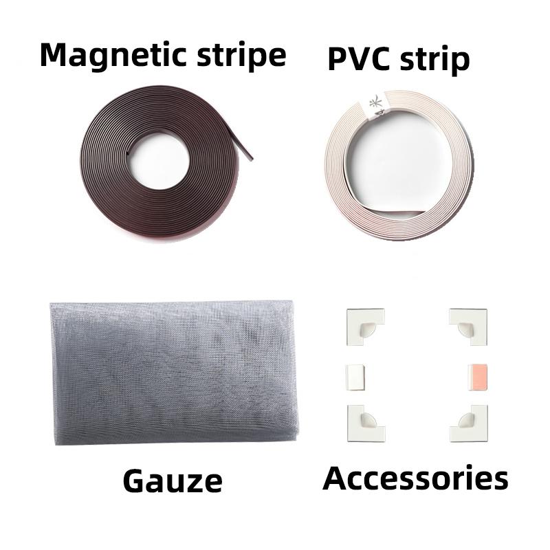 Экран от насекомых, тюль, магнит, магнитный экран, съемный моющийся, невидимый экран от комаров от мух