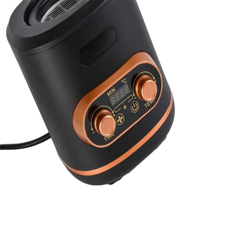 Новая электрическая машина для обжарки кофейных зерен 220 В, машина для выпечки с контролем температуры и функцией таймера, автоматическое охлаждение