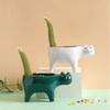 Cute Cat Ceramic Succulent Planter – Animal Flower Pot for Cactus & Tabletop Decoration