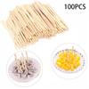 100 ШТ Одноразовые Принадлежности для Домашней Посуды Бамбуковые Вилки для Фруктов Шпажки для Еды Домашний Декор Палочка Палец