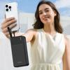 Powerbank K11 Max 30000mAh z wbudowanymi kablami - czarny