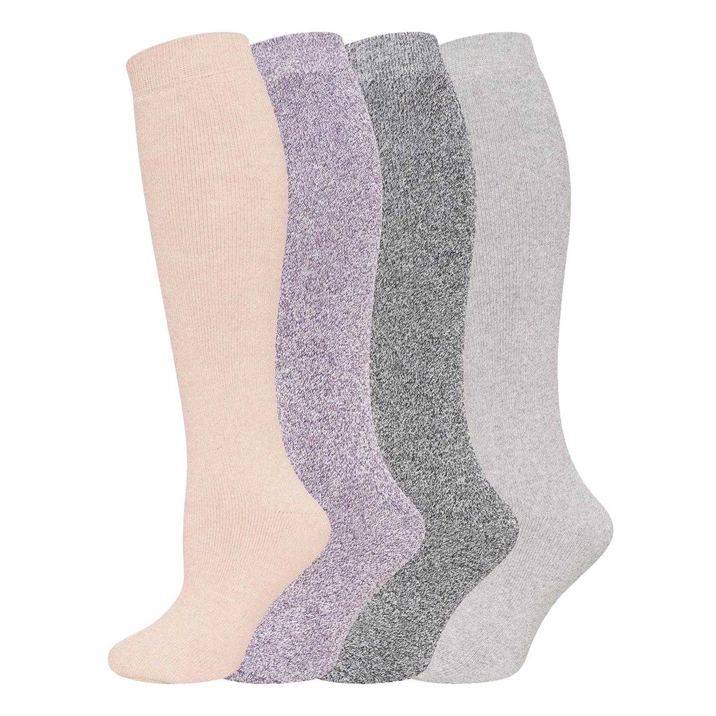 Soxy Womens/Ladies Plain Wool Blend Socks (Pack of 4)