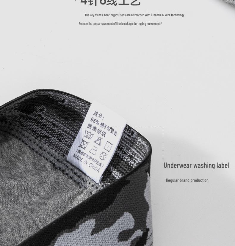 Мужские хлопковые боксеры-брифы против натирания - Большой размер, Дышащие для спорта и бега