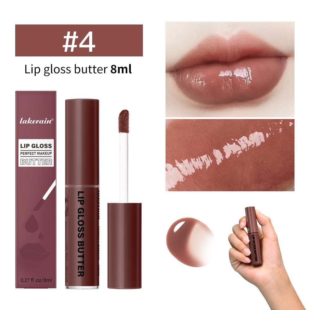 Lakerain Butter Light Lip Glaze Питательный зеркальный блеск для губ Стойкая цветная глазурь для губ Жидкость для окрашивания губ