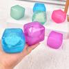4Pcs Stress Cube Fidget Toy Slow Rebound TPR Anxiety Relief Clear Ice Pack Squeeze Ball Squishes Sensory Toy Kids Teens Adults Gift