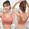 Women Breathable Lace Bras for Sexy Wire Free Top Lingerie Bralette Low Back Underwear