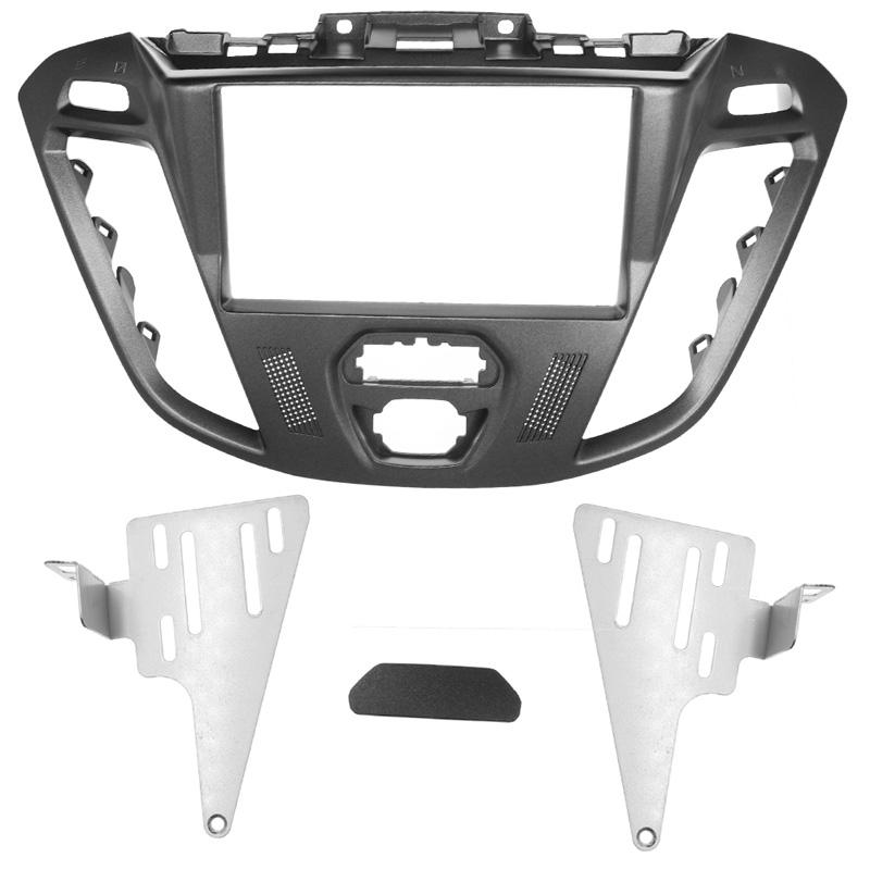2Din Car Radio Fascia For Ford Transit Custom 2013-2020 DVD Stereo Frame Panel Mounting Dash Installation Bezel Trim Kit