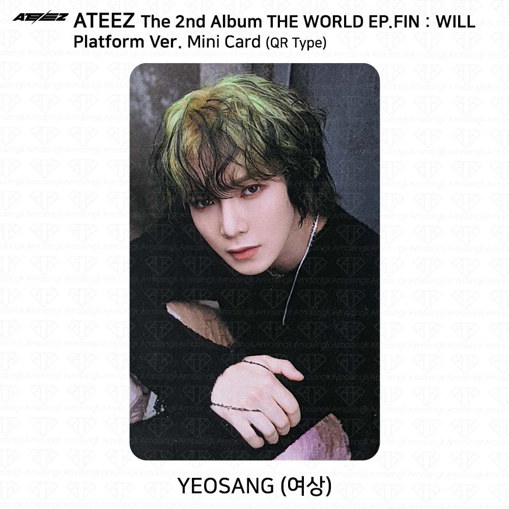 ATEEZ Второй альбом WORLD EP.FIN WILL Platform Ver. Наклейка Polaroid для фотокарточек