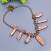 Fancy Sunstone Gemstone Chain Best Friend Gift Hook New Necklace Jewelry Copper V-17