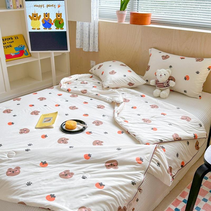 Новое приятное к коже и удобное летнее одеяло из прохладного шелка класса А «Мороженое» 110 * 150 см Одинарное летнее одеяло