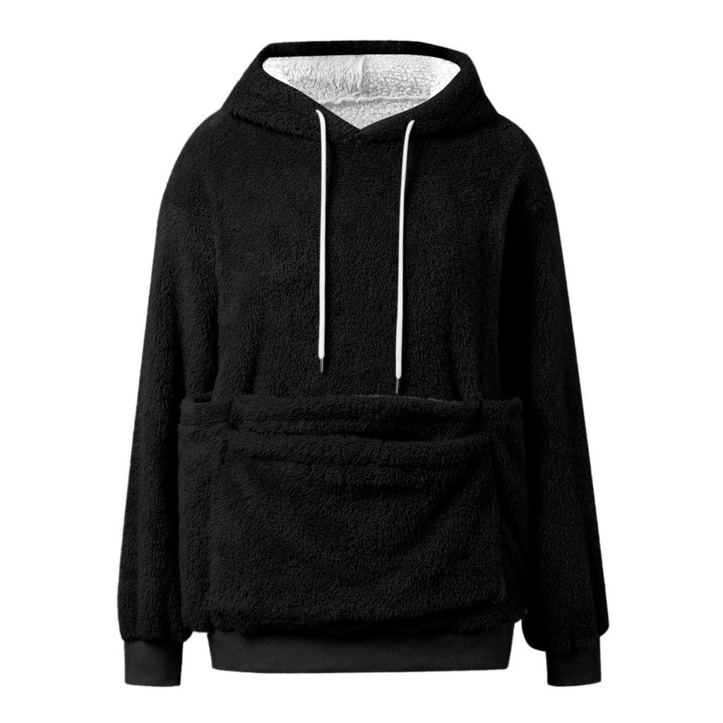 Женская мода однотонный с длинным рукавом повседневный пуловер топ со стойкой воротником