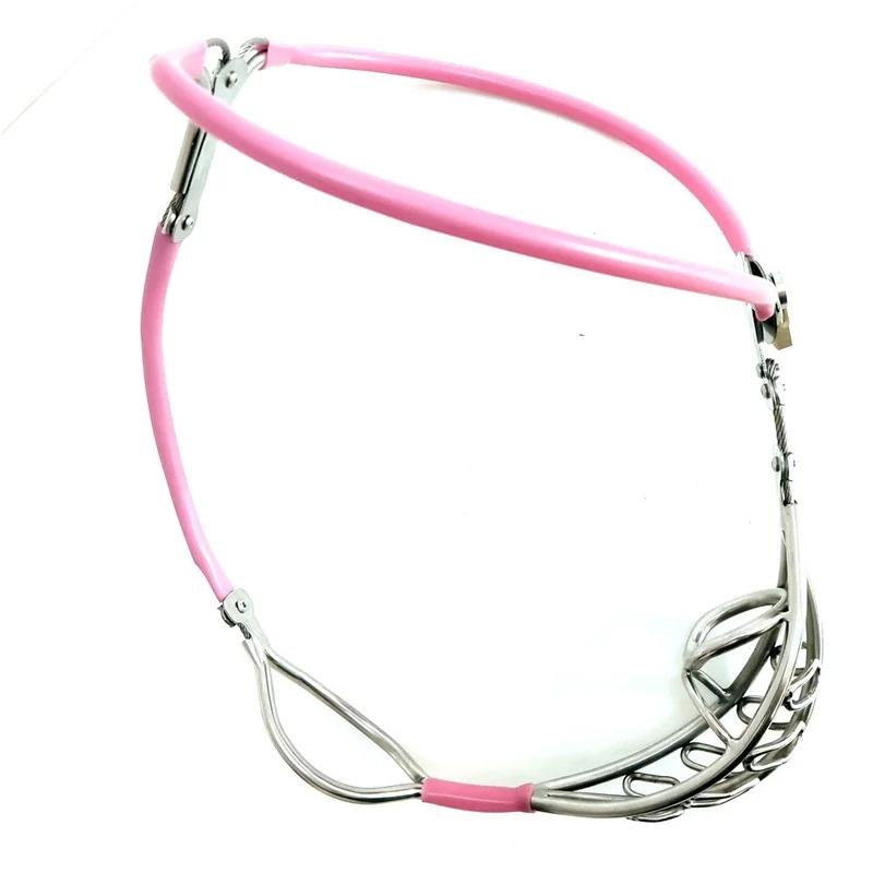 Men's Stainless Steel Chastity Belt Wearable Pants with Breathable Lockable Cock Cage Strap On Penis Bondage Sex Toys for Male