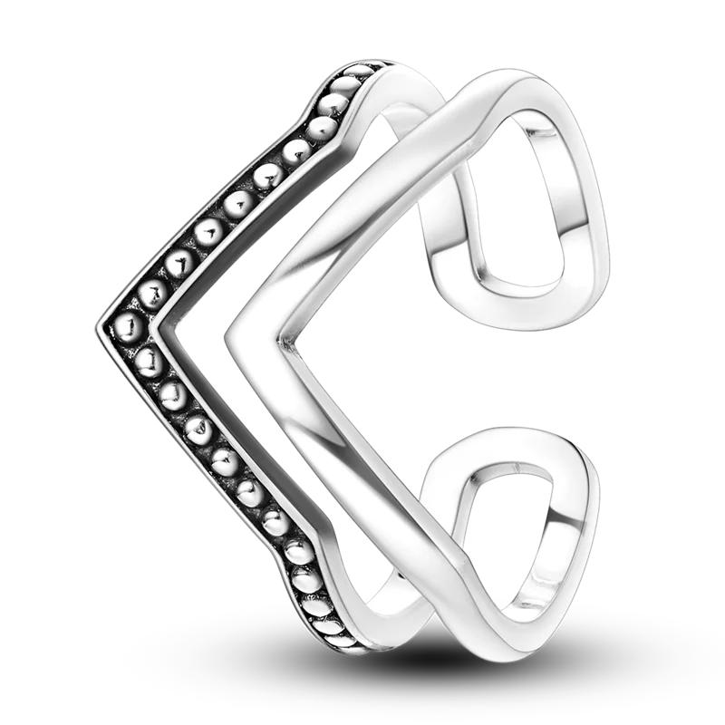 Hot Sale Stackable Infinite Heart Daisy Flower Ring Silver 925 Rings Brand Jewelry Gift Women