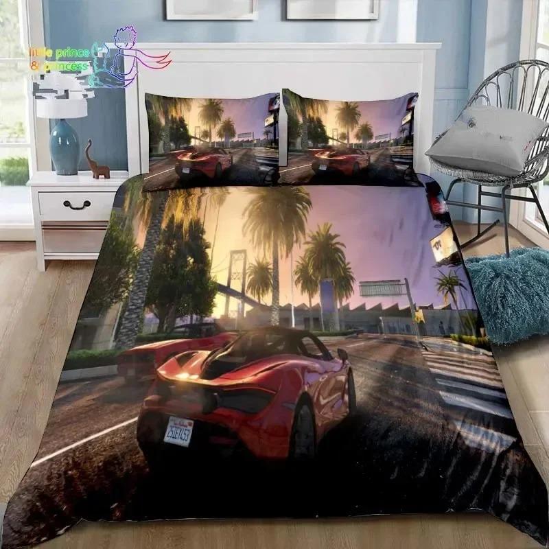 3D-принт Grand Theft Auto GTA Game Gamer Комплект постельного белья Single Twin Full Queen King Size Комплект постельного белья Aldult Kid Bedroom