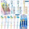 Ldcx Doraemon Face-Changing Gel Pen & Moonlight Pen Press Type Black Ink Cute Anime Stationery  Decompression  Gift