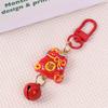 1 шт. брелок для ключей «Пробуждение льва по лунному году», карта удачи, китайский узел кои, кулон, сумка на удачу, милый брелок