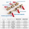 1pcBrass Ball Valve 4-12mm Hose Barb 1/8''1/2''1/4'' Male Thread, Female Thread Joint, Straight Joint, for Water, Oil, Fuel Pipe
