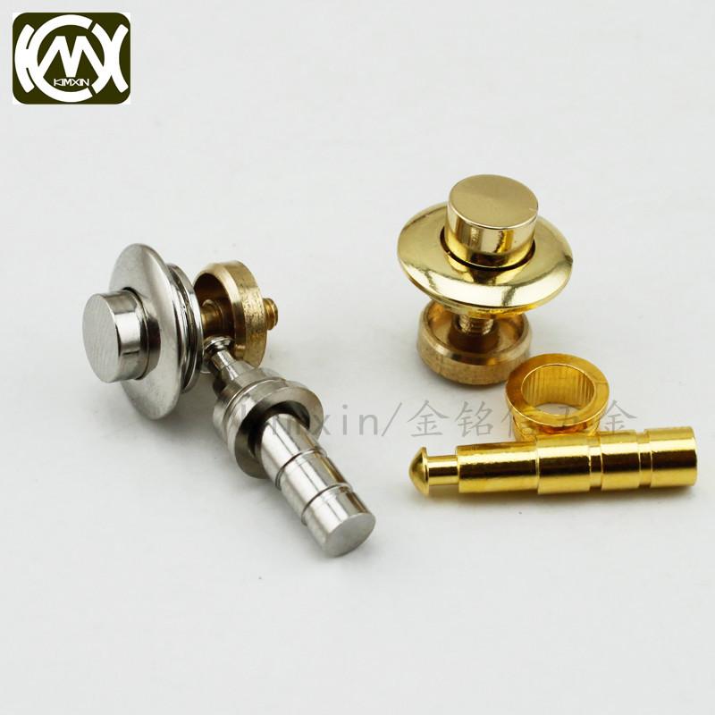 10pc/lot In stock Copper material dark lock button lock Wooden box hardware accessories Box Lock watch box stretch lock W-062