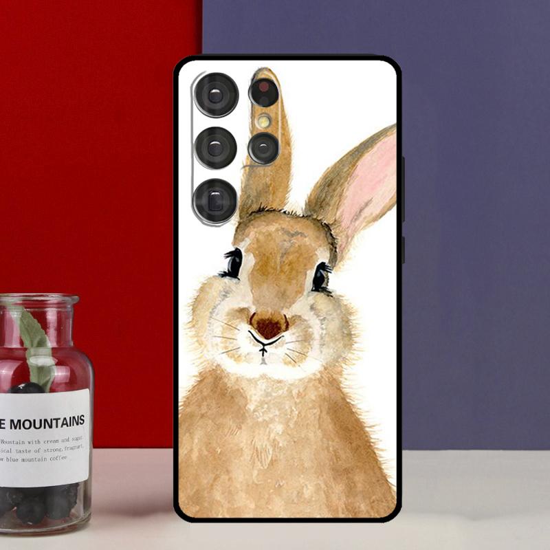 Милый Заяц Кролик Чехол Funda Для Samsung Galaxy S25 Ultra S9 S10 S20 S21 FE S22 S23 Plus S24 Ultra Чехол для Телефона