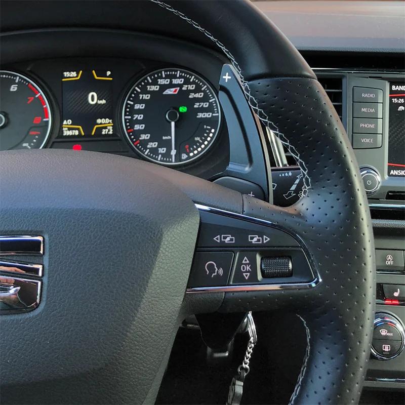 Удлинитель подрулевого переключателя для Seat Leon Cupra 5F Ibiza 6F Arona Ateca Leon ST Alhambra, алюминиевый подрулевой переключатель