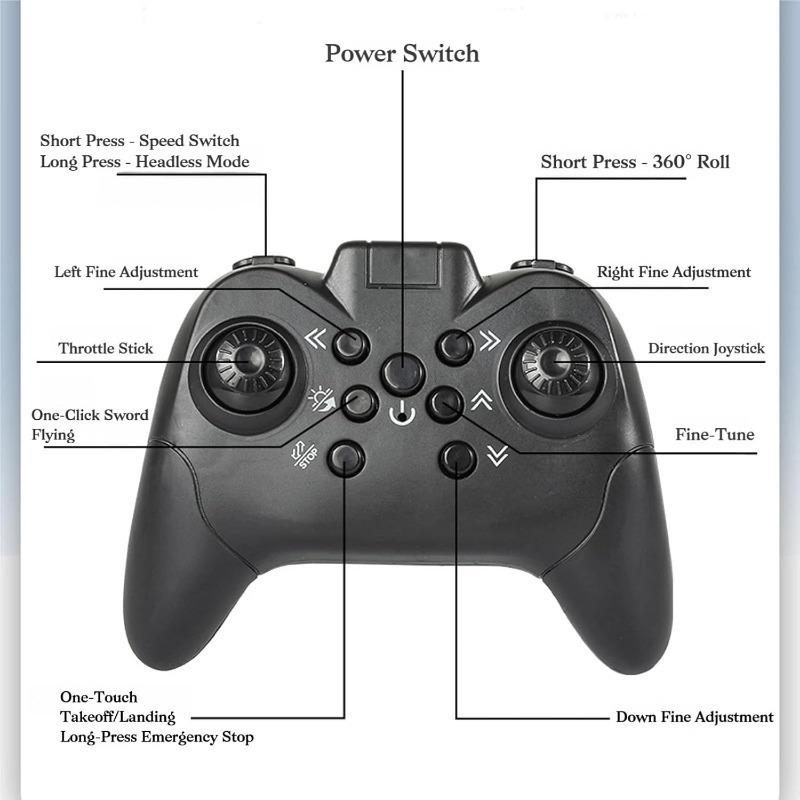 2.4G Радиоуправляемый планер «Летающий меч», Управление «Летающим мечом» рукой, Радиоуправляемый трюк, Переворот на 360°, Подъем одной кнопкой, Регулировка трех скоростей