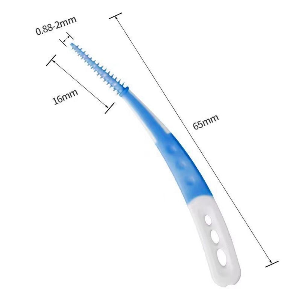 60Pcs Silicone Tooth Cleaning Brush 60Pcs Tooth Brush New Interdental Brush Oral Cavity