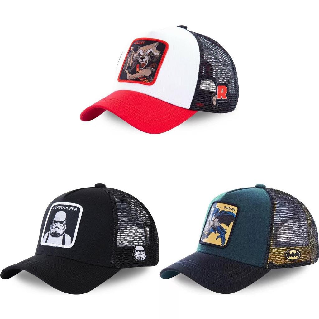 Marvel Spiderman Embroidered Cotton Cap With Sunshade And Ventilation For Daily Use