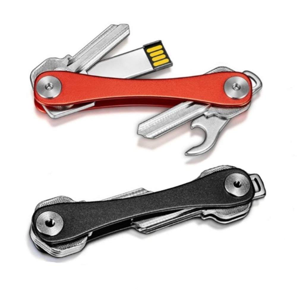 Sunny Compact Storage In One Aluminum Key Storage Expansion Kit Slim Storage of Gadget Holds Up To 12 Keys Keychain, Place, Multi-tool Type, Alloy,