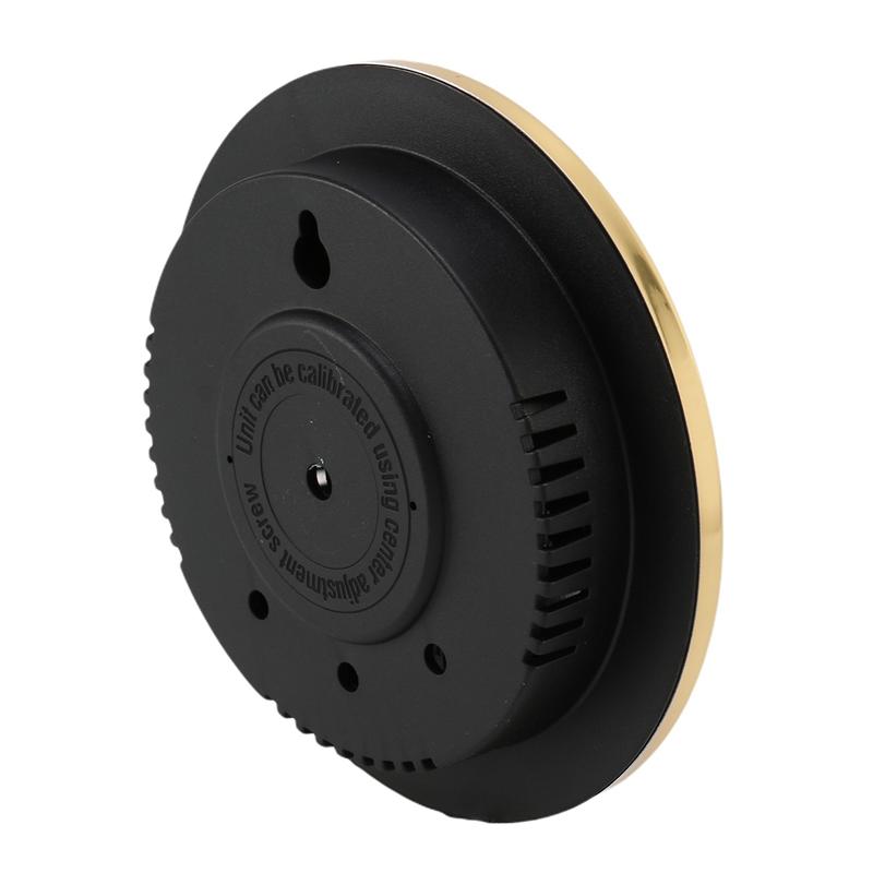 ABUO-4Pcs 5Inch Min Max Thermometer Hygrometer Wall Mount Analog Indoor Outdoor Anti Rain Temperature Humidity Meter