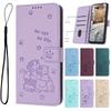 Чехол Для Samsung A52s 5G A51 3D Узор Кошка Флип-кейс Samsung Galaxy A71 A52 A50 A70S A72 A32 A42 A20E A10E Кожаный Чехол Для Телефона