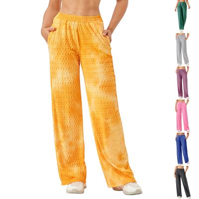 Женские брюки с высокой талией для контроля живота, спортивные тренировки, бег, йога, тренажерный зал, танцевальные брюки