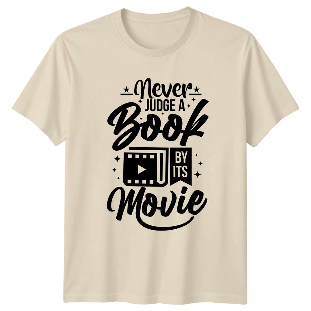 Never Judge A Book By TShirt Book Lover Reading Movie