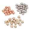 50pcs 3 Colors Star Shaped Beads Small Hole Star Spacer Beads Jewelry Making Beads  Bracelet Making