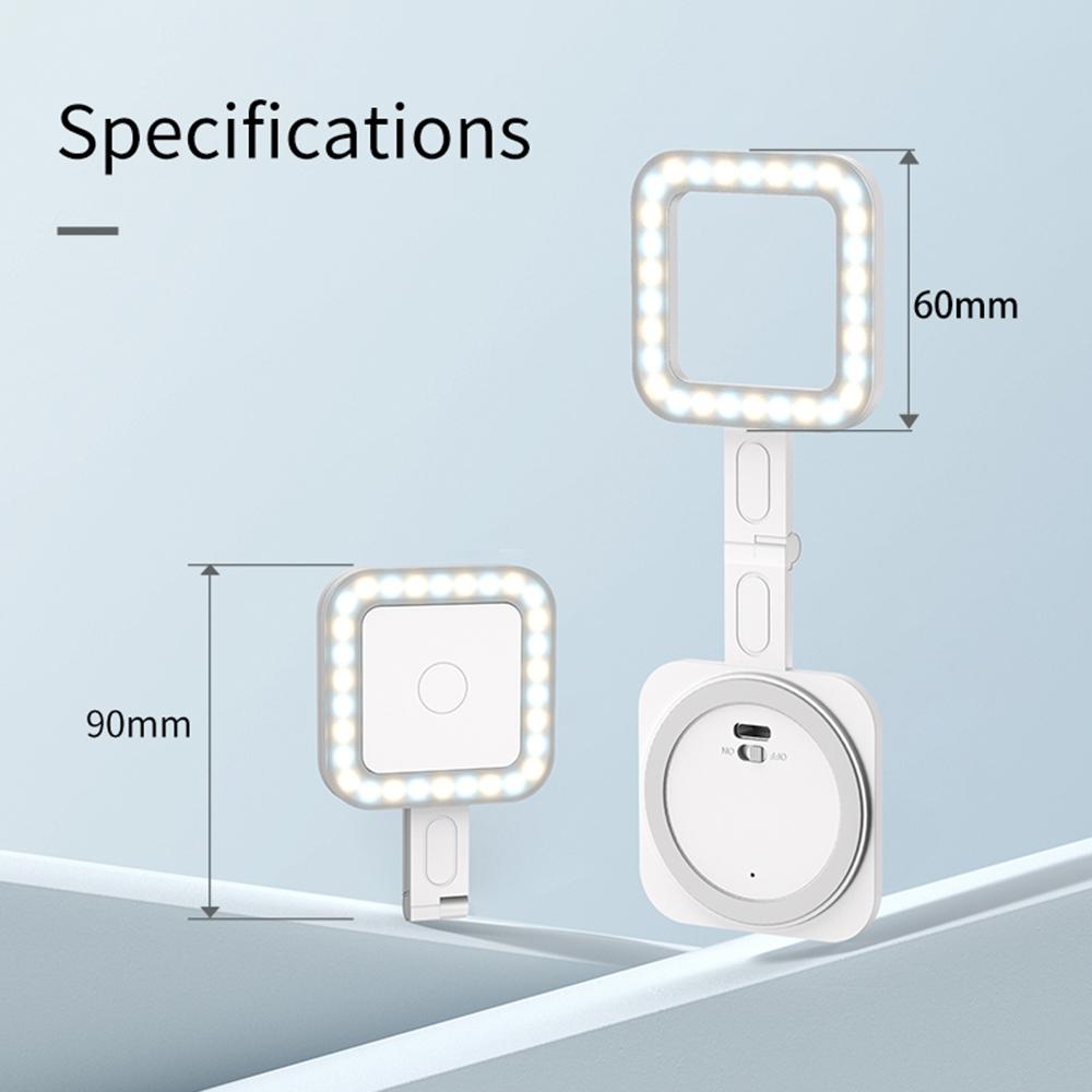 Magnetic LED Fill Light for Phone Selfie Light LED Video Light 2500K-9000K Dimmable Built-in