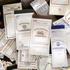Бумажный след Коллекция Лилиана: Самоклеящиеся стикеры с горячим тиснением - 6 стилей для ведения дневника и коллажа