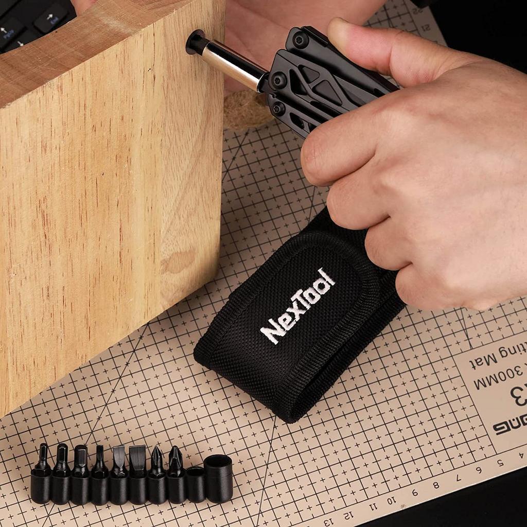 NexTool BlACK K1 Multifunctional Pliers Multitool 11 In 1 Multifunctional Pliers and Driver Sleeve Folding Pliers Stainless Steel Multitool Multitool