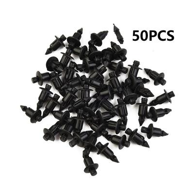 Части Защелкивающиеся зажимы Пластиковые заклепки 50 шт 6MM Обтекатели