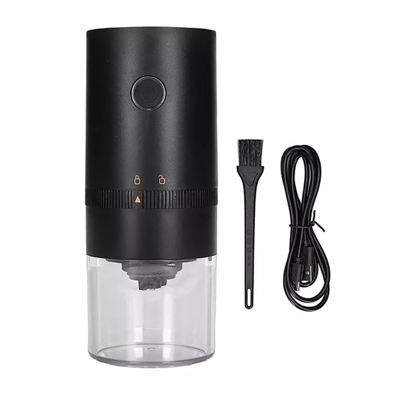 Electric Coffee Grinder LED Display Baking Paint Pulverizer Black Pepper Grinder Rechargeable Portable Automatic Machine