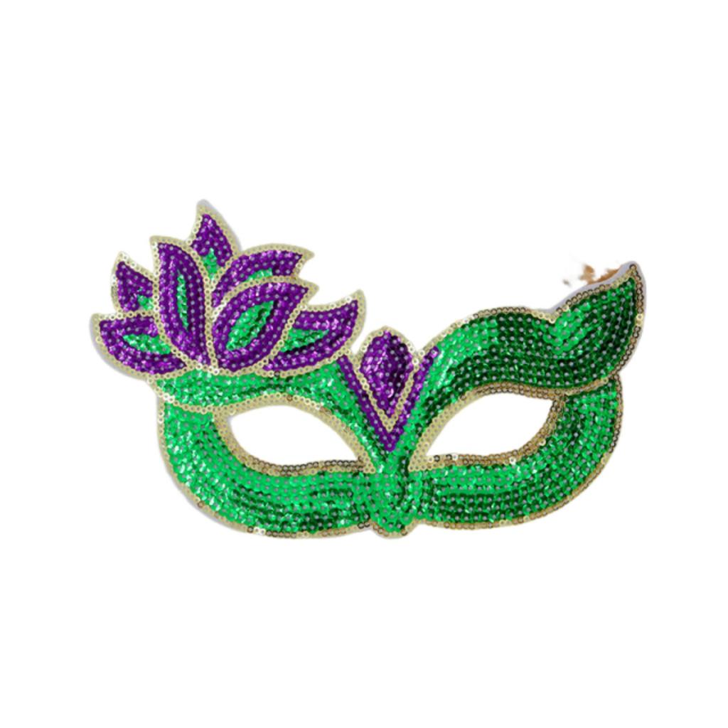 New Three-color Sequin Half-face Mask For Masquerade Parties And Carnivals