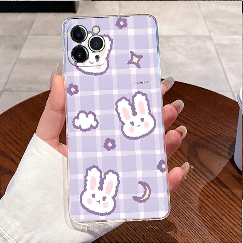 Чехол для iPhone 11 Pro 5,8" Чехол iPhone 11 Pro Max 6,5" Чехол Роскошный Милый Сердце Любовь Кролик Смешной Прозрачный Мягкий ТПУ Чехлы для Телефона