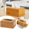 Creative Bamboo Tissue Box Car Home Rectangle Shaped Container Towel Napkin For Home Office Desktop Organize Boxes